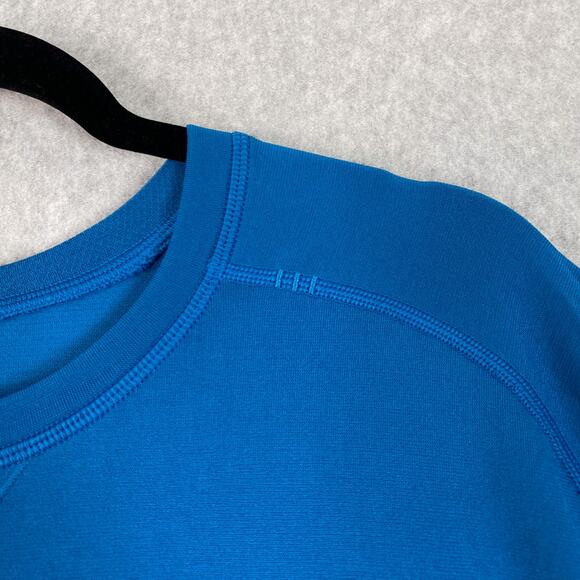 Lululemon Shirt Mens XXL Blue Metal Vent Tech Short Sleeve 2XL - Picture 3 of 8